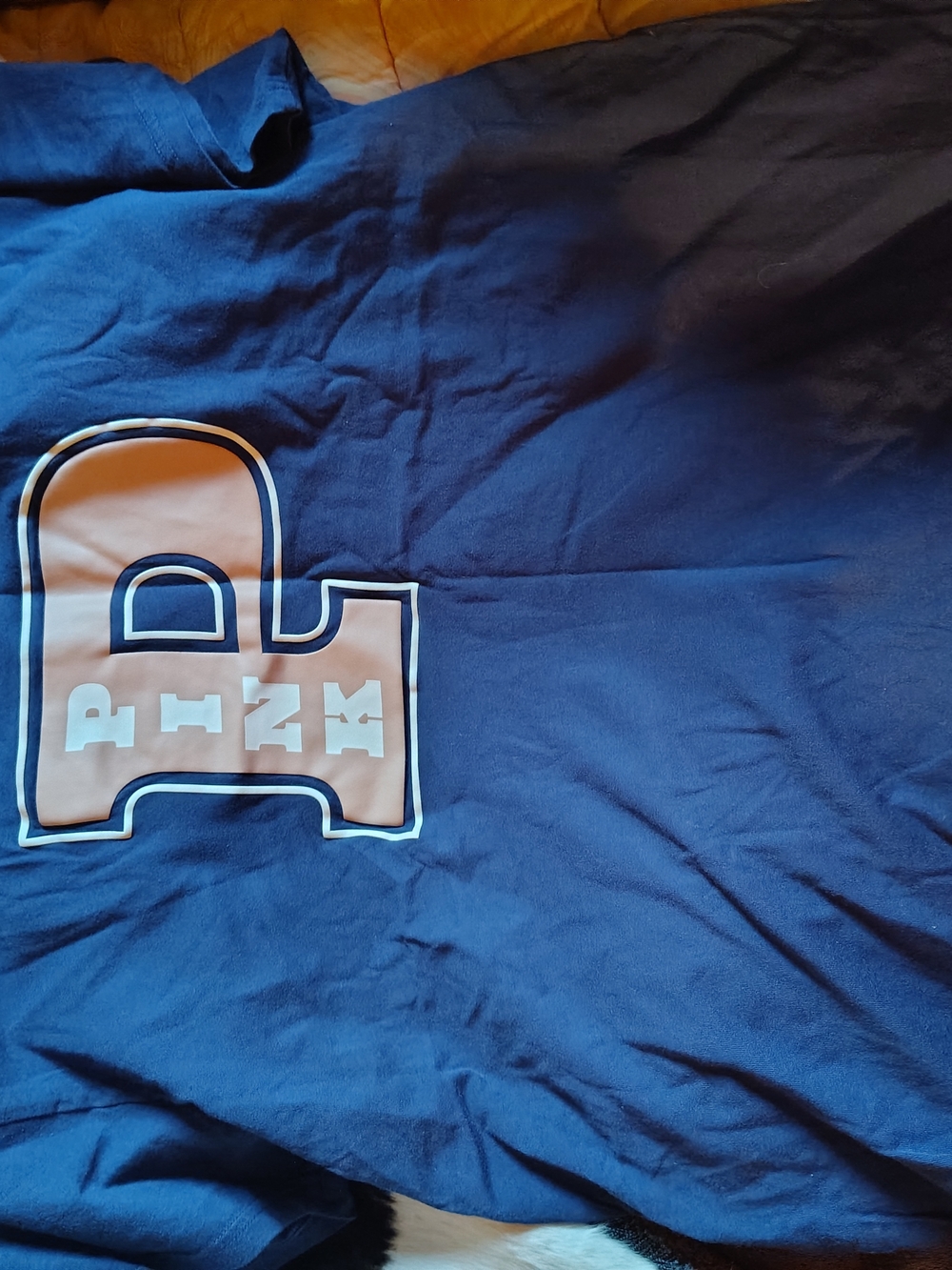 PINK Victoria's Secret Navy Crewneck Tee with White Logo